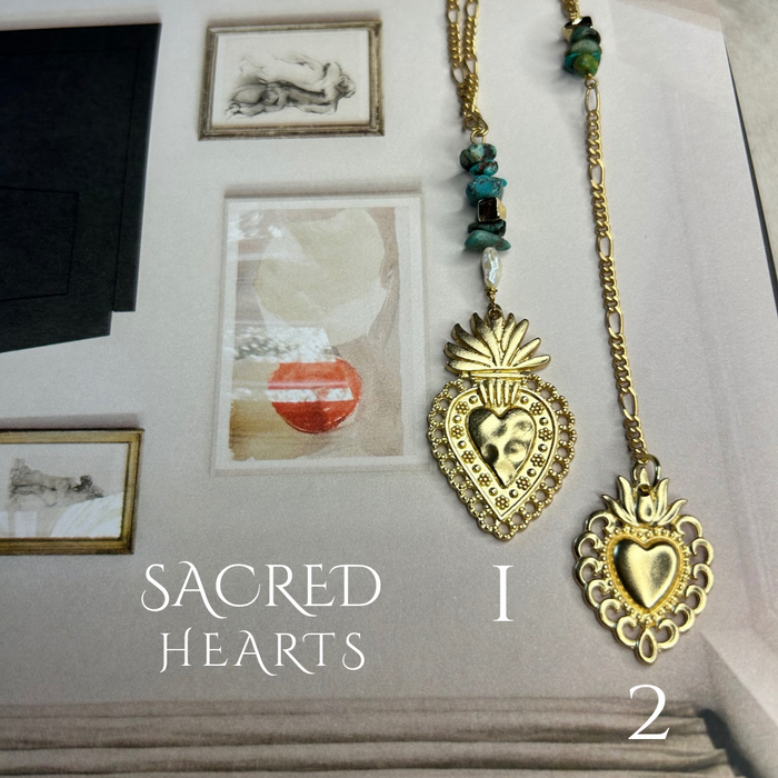 Sacred hearts necklaces