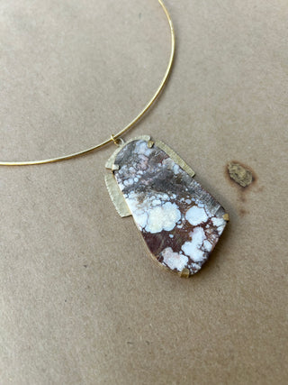 Wild horse turquoise choker