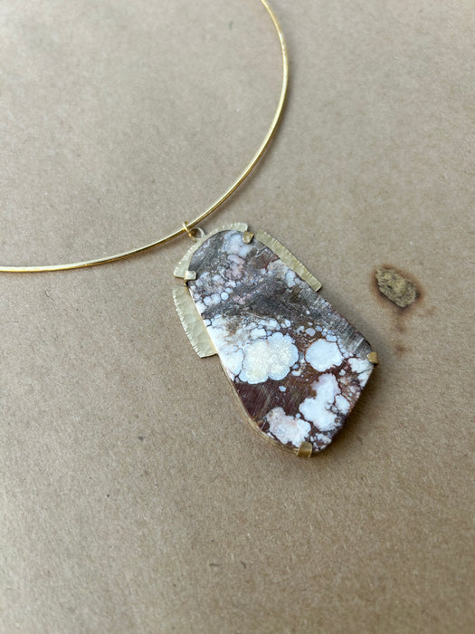 Wild horse turquoise choker