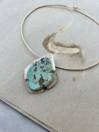 Life is but a dream statement turquoise choker