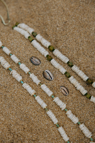 Shell Necklace with Turquoise