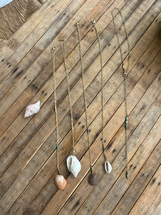 Turquoise + Pearl drop necklace