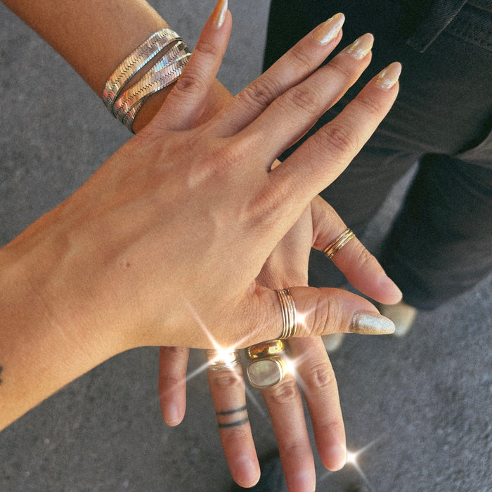 14k gold filled stack rings