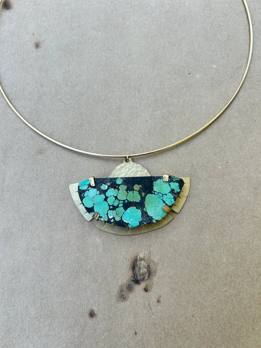 Turquoise choker necklace