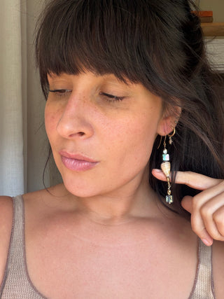Seashell and Abalone earrings