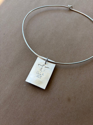 Silver Choker Necklace - Custom Deposit