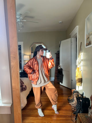 "Cheers" bomber jacket