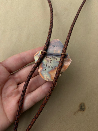 Statement Turquoise bolo tie - Ella Langley Butterfly Season