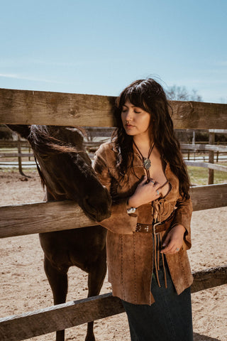 Raw Turquoise bolo tie