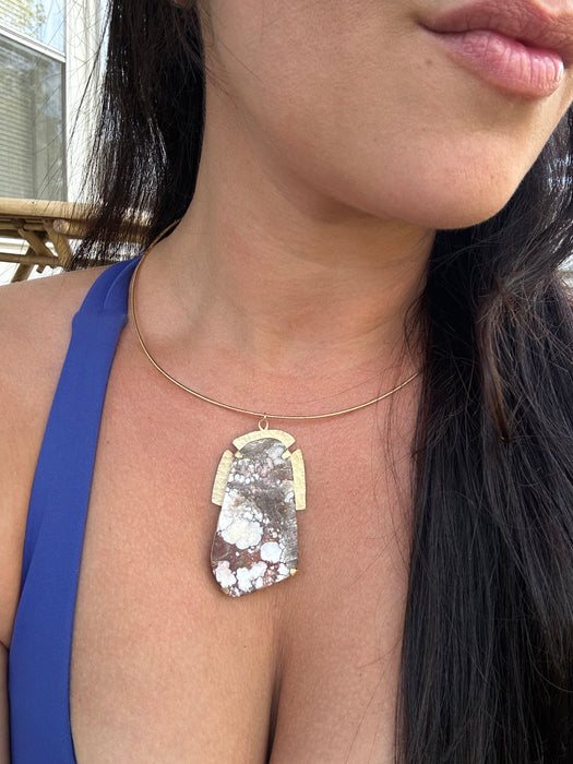 Wild horse turquoise choker