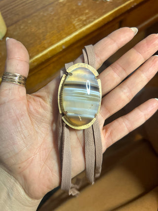 Brown Lace Agate - Led Zeppelin