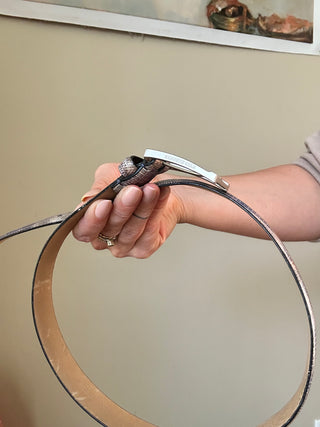 Vintage Matte Silver Kenneth Cole Belt