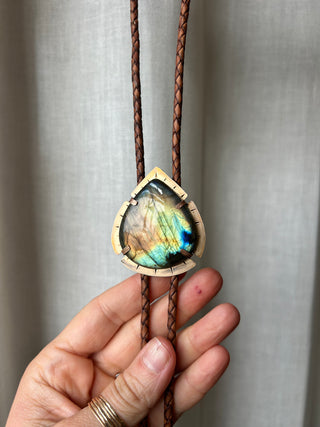 Labradorite Bob Weir inspired Bolo Tie