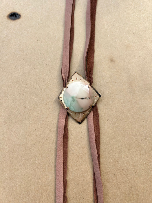 Jasper suede bolo tie