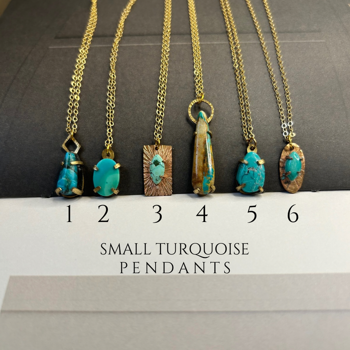 Smaller Turquoise Pendants