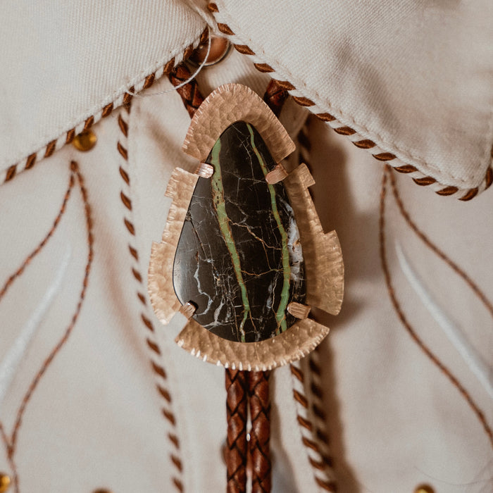 “Living Over” Greensky Bluegrass bolo tie