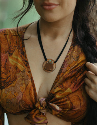 Brown turquoise pendant