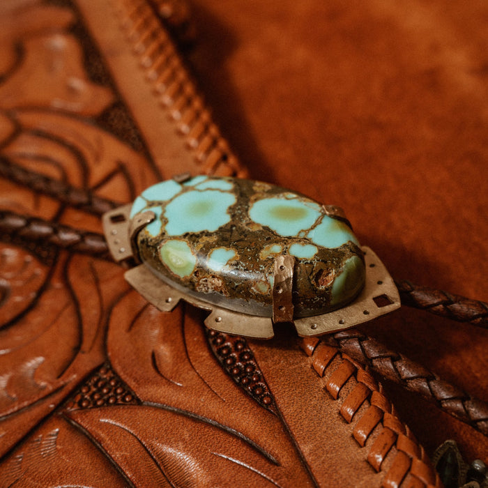 “They Call Me A Drifter” Turquoise bolo tie