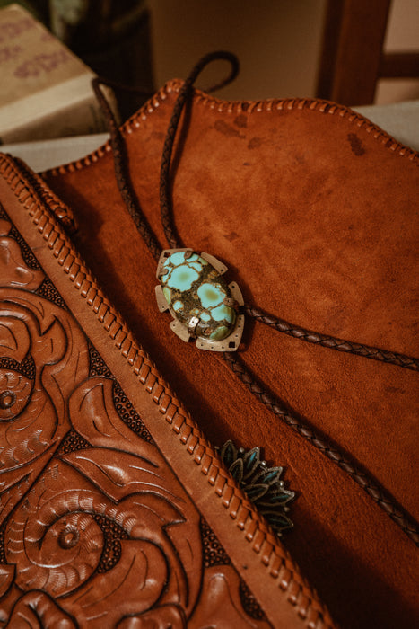 “They Call Me A Drifter” Turquoise bolo tie