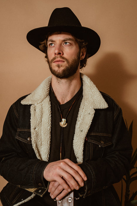 Simple Turquoise bolo tie