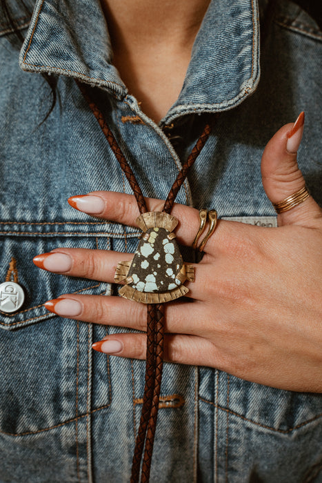 “Kingfish” Bob Weir Turquoise bolo tie