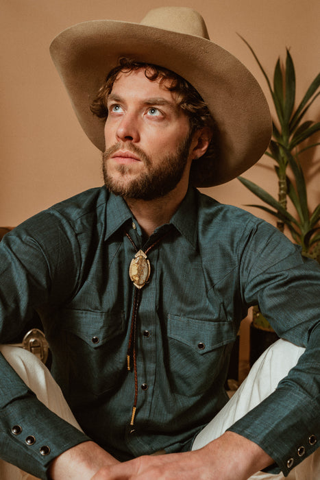 “Wild as the West Texas wind” Turquoise bolo tie