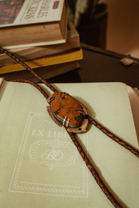 “It becomes so easy to See” Turquoise bolo tie