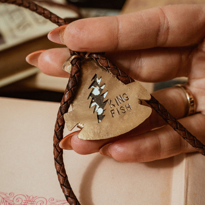 “Kingfish” Bob Weir Turquoise bolo tie