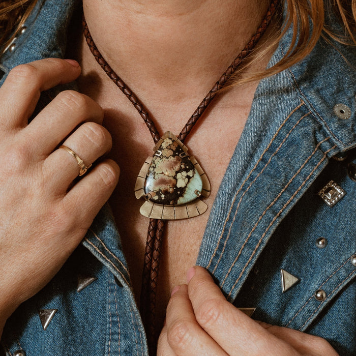 “Born Again” Turquoise bolo tie